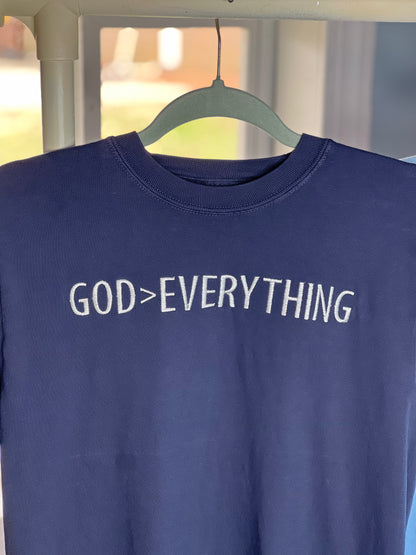 God > Everything Shirt Navy