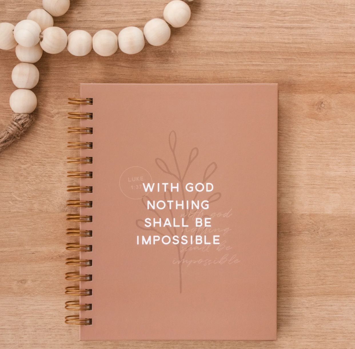 With God Nothing Shall Be Impossible Notebook