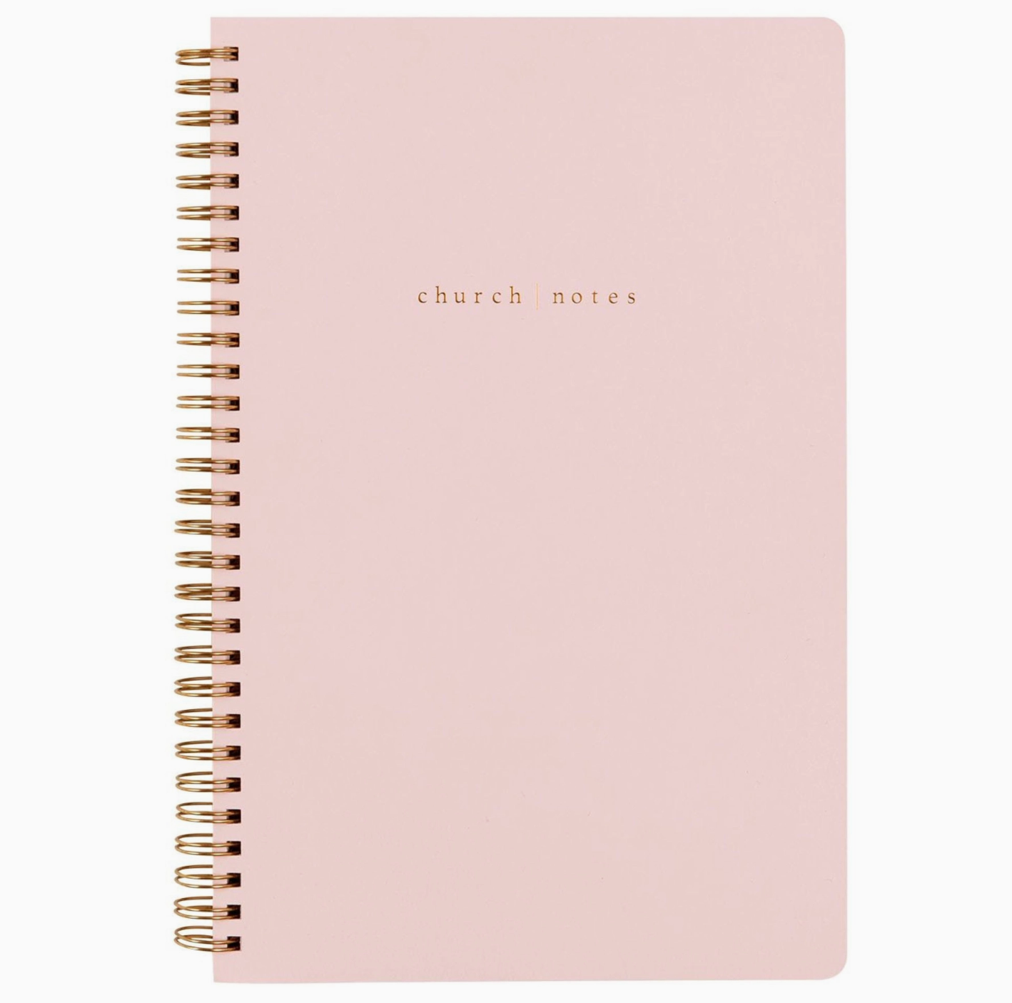 Church Notes Bible Study Notebook- Blush