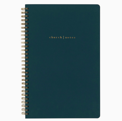 Church Notes Bible Study Notebook- Navy